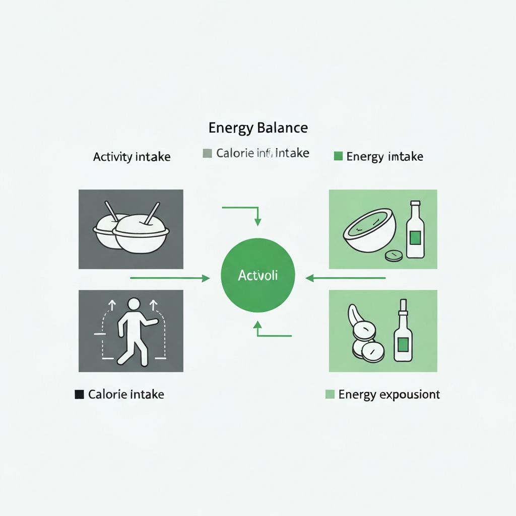 Energy balance concept visualization